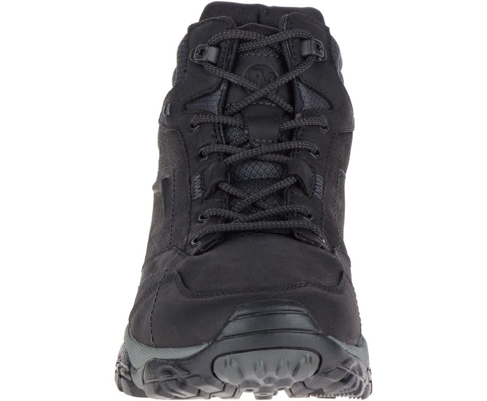 Kozaki Merrell Męskie Czarne - Moab Adventure Mid Waterproof - 375028-HAG